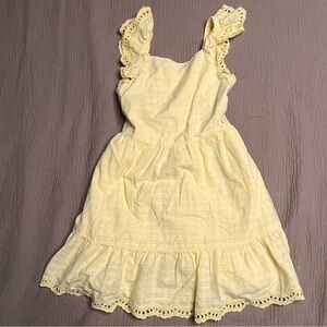 Cat & Jack Girl’s Yellow Eyelet Dress